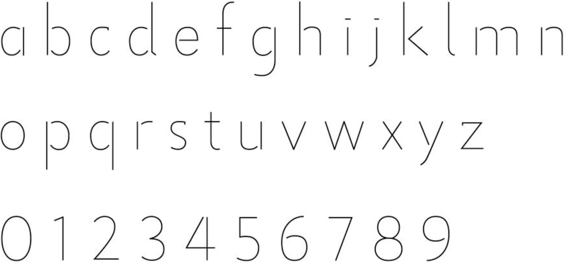 Oakwood Font character samples